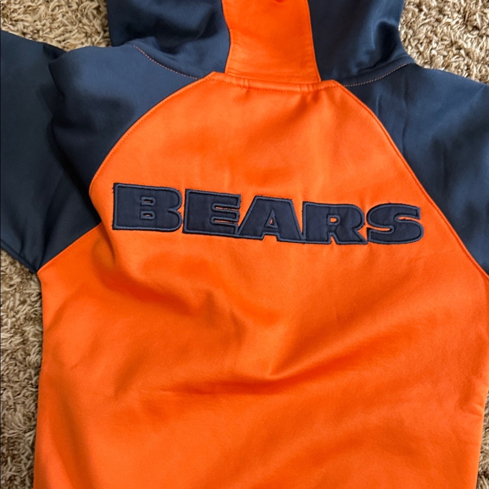 Kids Chicago Bears Navy and Orange Hoodie - Picture 3 of 3